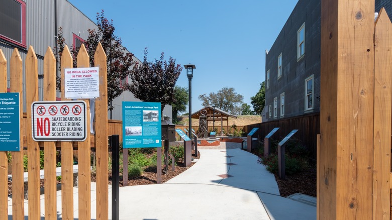 The Asian American Heritage Park in Isleton, California