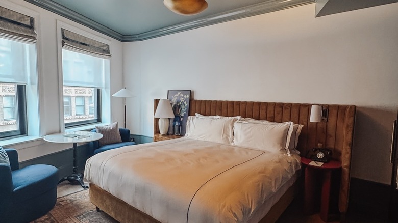 Bedroom of the Petite Suite at the Fidelity Hotel