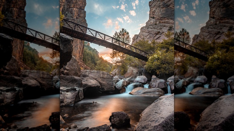 Bridge over South Boulder Creek in Eldorado Canyon State Park