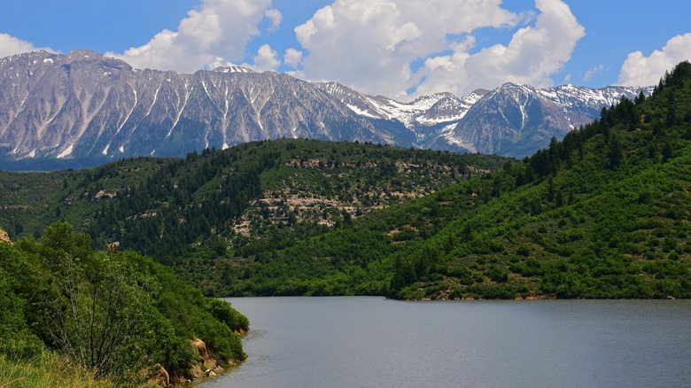 Paonia State Park's reservoir and mountains