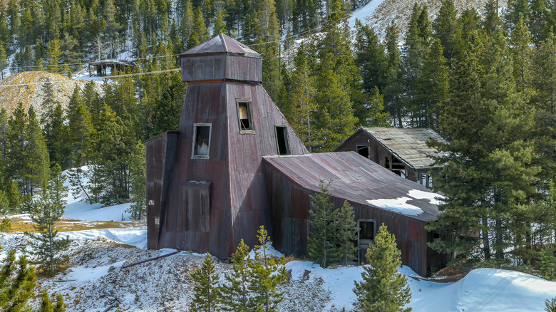 Mining sites in Nevadaville Colorado