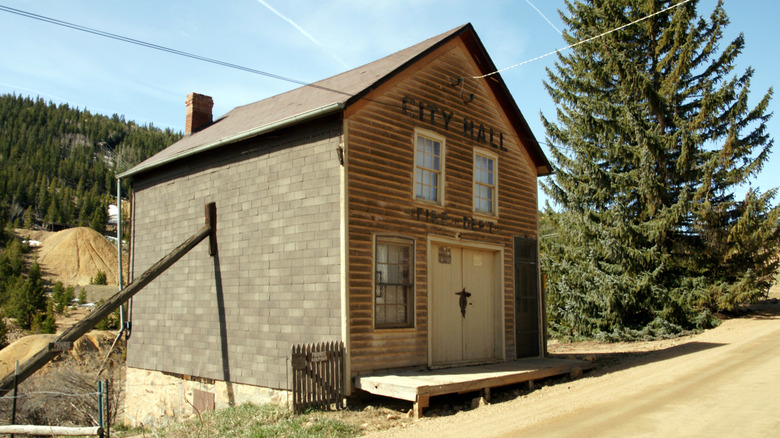 Nevadaville City Hall abandoned building