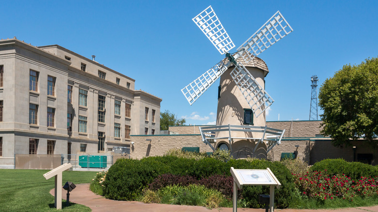 Windmill in downtown Lamar, Colorado