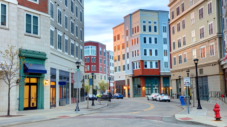 Buildings in downtown Storrs, Connecticut