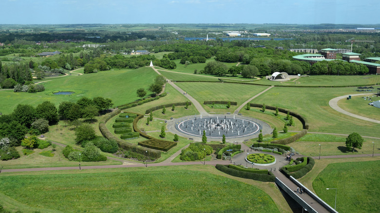 An aerial view of Campbell Park