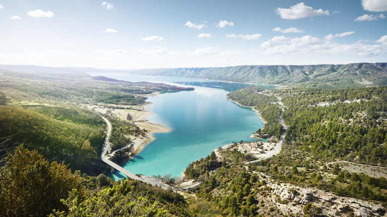 Hilltop view of Lake Sainte-Croix