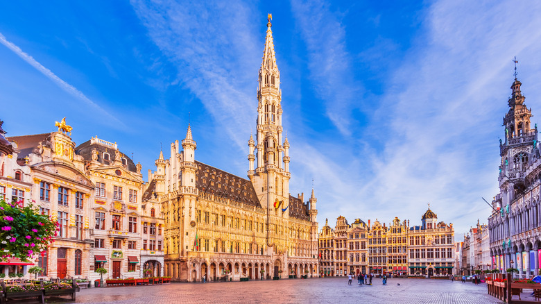 The Baroque architecture of Brussels' Grand Place square