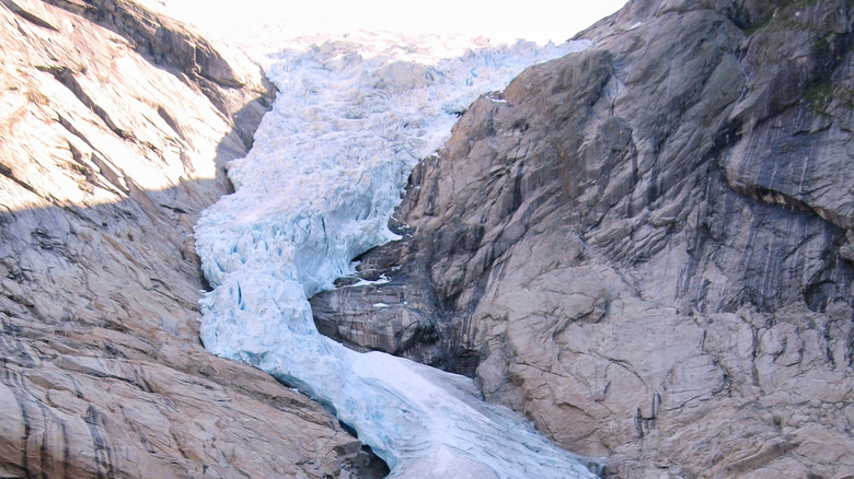 A glacier in Jostedalsbreen National Park, Norway