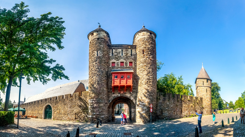 View of the Helpoort gate in Maastricht, the Netherlands