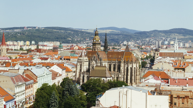 Košice skyline with St. Elisabeth Cathedral in Slovakia