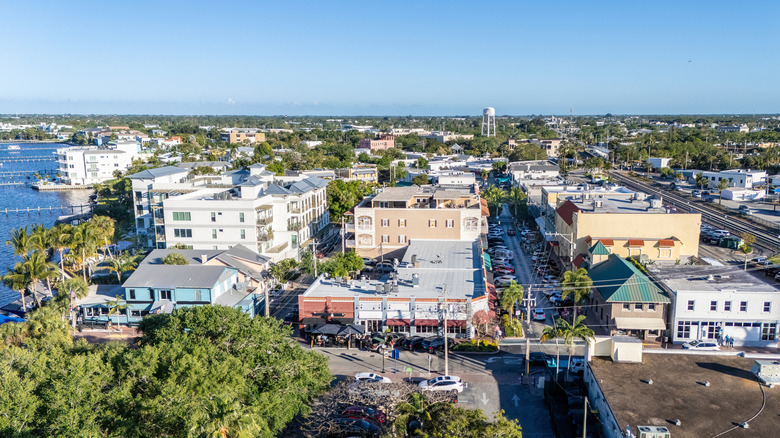 Stuart, Florida, from above.