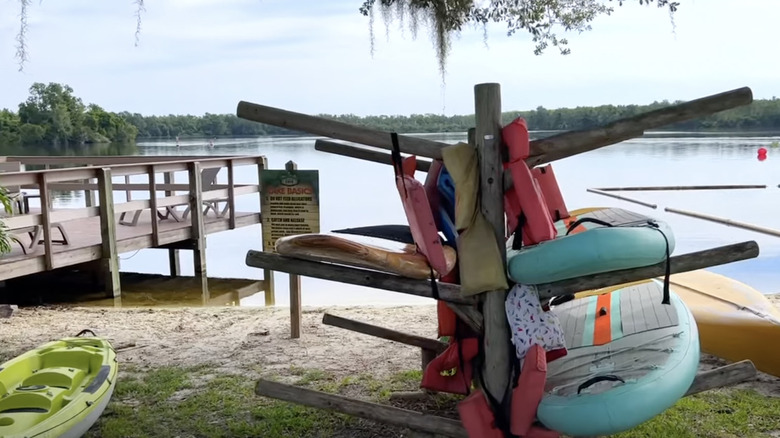 lake and boats at Cypress Cove 