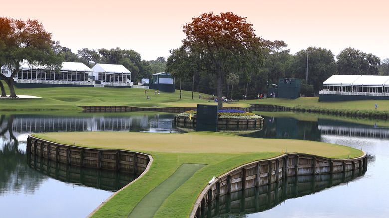 The 17th hole at TPC Sawgrass in nearby Ponte Vedra Beach