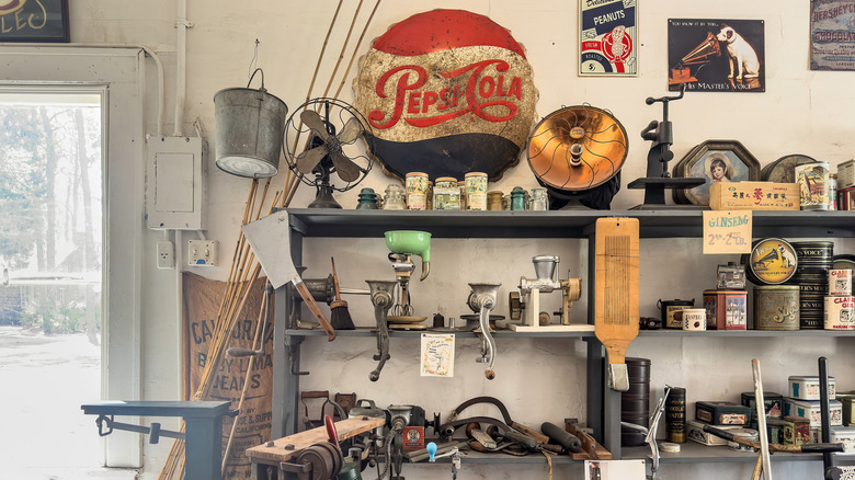 There are several antique shops in McIntosh