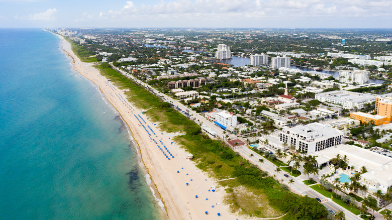 Aerial view of Delray Beach, Florida