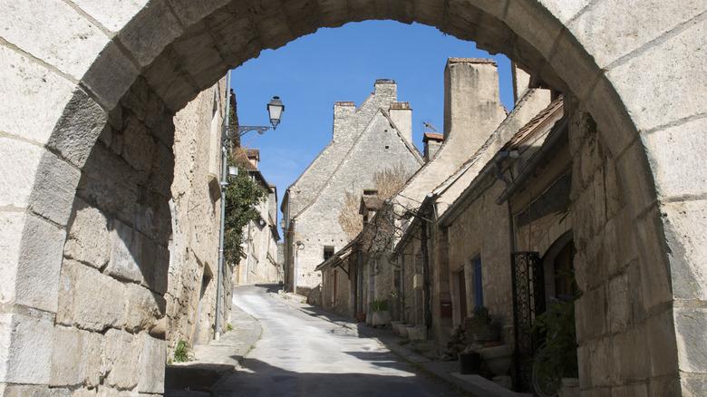 Arch over the medieval streets of Rocamadour