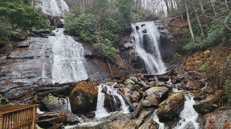 The waterfalls of Anna Ruby Falls