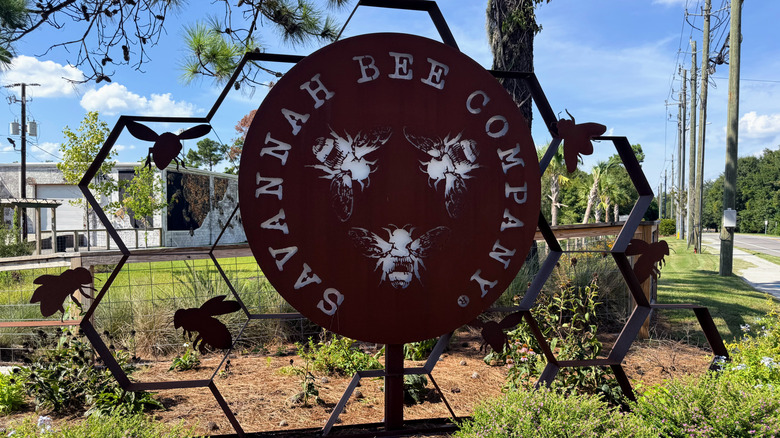 Savannah Bee Company sign outside of the new location