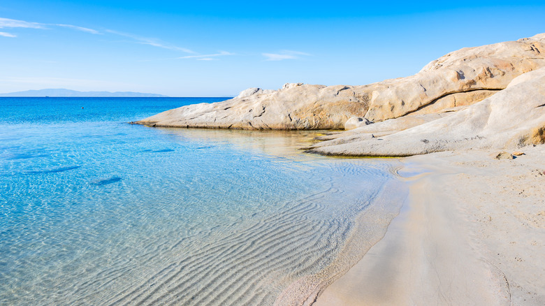 Mikri Vigla Beach in Naxos, Cyclades, Greece
