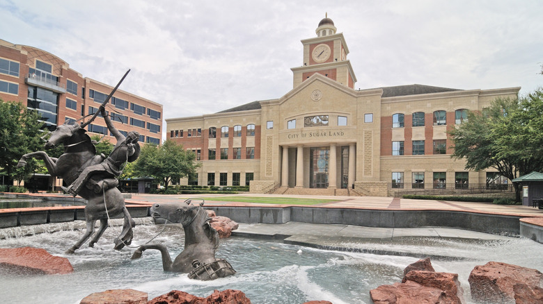 City of Sugar Land Town Hall in Sugar Land Town Square, Texas
