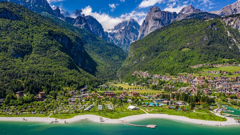 Italy's Lake Molveno offers panoramic alpine views