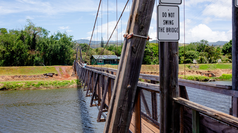 Hanapepe Swinging Bridge in Kauai
