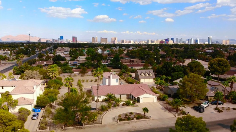 Spring Valley with Las Vegas skyline in the background