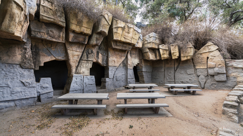 Animal enclosures at the Old LA Zoo