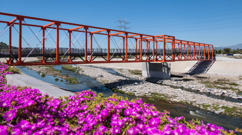 The Frogtown bike path bridge between Elysian Valley and Glassell Park