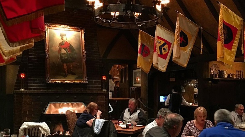 The medieval-looking interior of Tam O'Shanter in Los Angeles