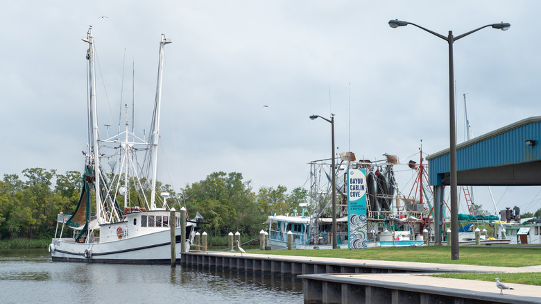 shrimping boat near Delcambre, Louisiana