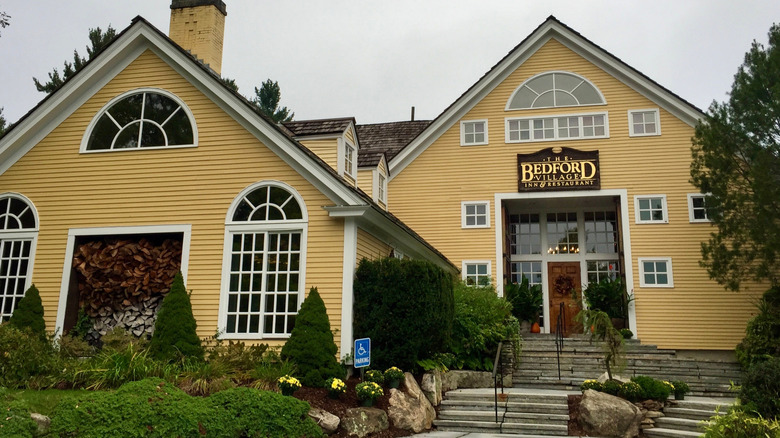 Front of the Bedford Village Inn and Grand Boutique Hotel in Bedford, New Hampshire.