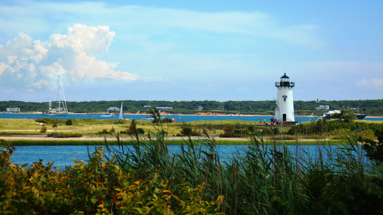 A view of the lighthouse on Chappaquiddick