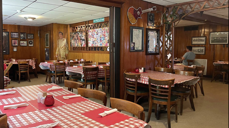 The Elvis room at Coletta's in Memphis Tennessee
