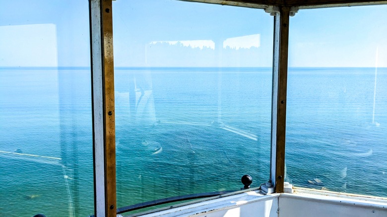 View inside Crisp Point Lighthouse