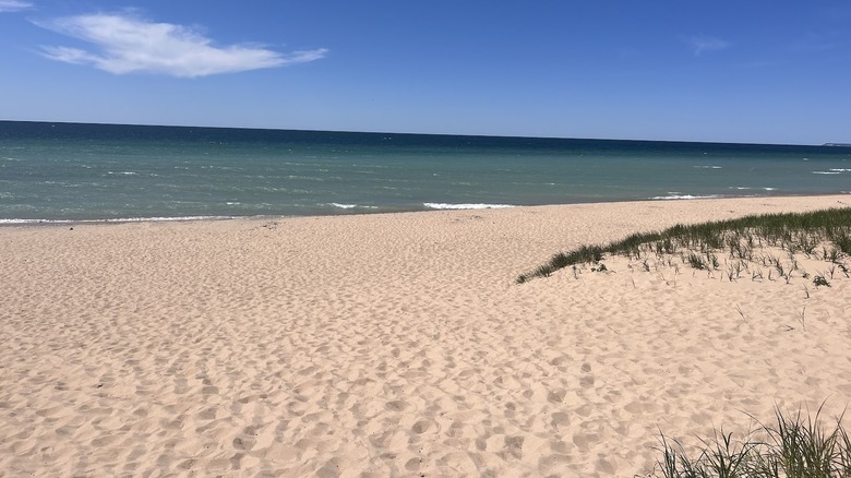 A view of the sand at Esch Road Beach