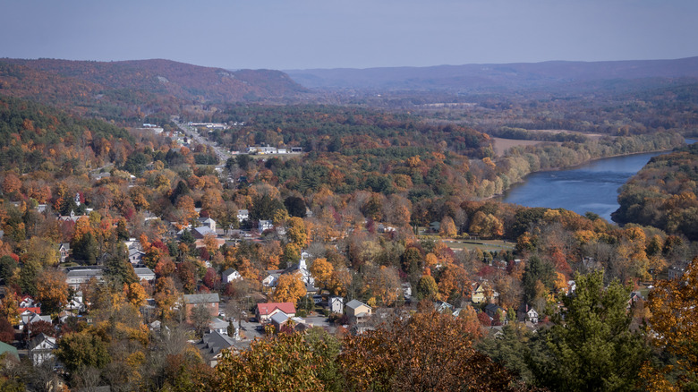 Aerial view of Iron Mountain, Michigan