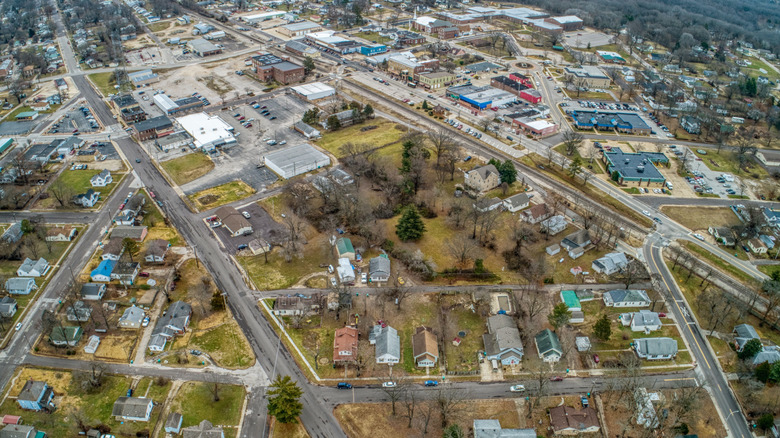 Aerial view of Sullivan, MO