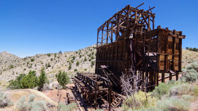 Pioche silver mining tramway