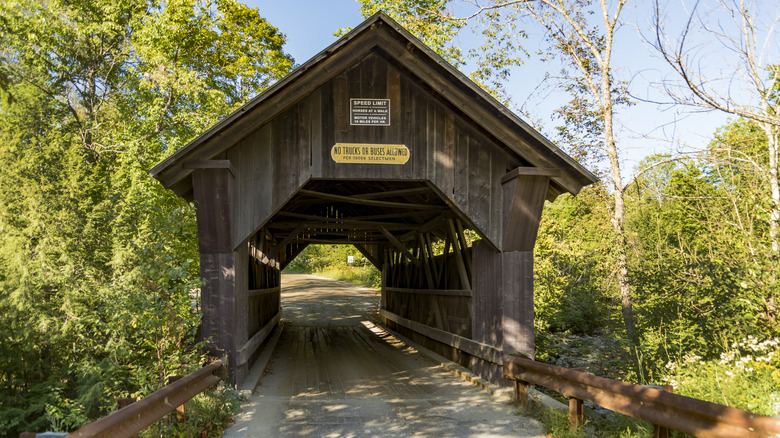 Covered bridge in Stowe, Vermont