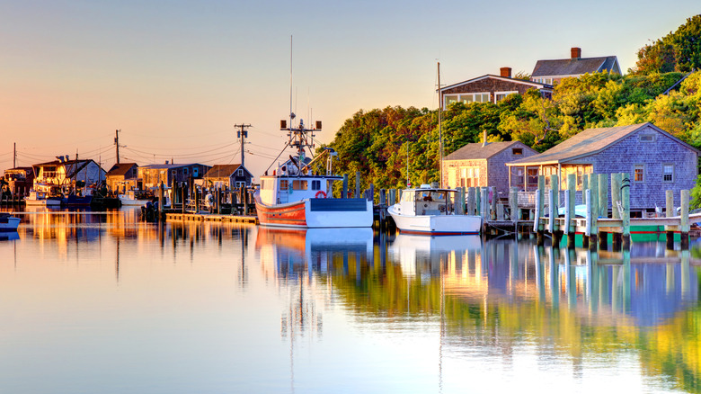 Menemsha, a small fishing village located in the town of Chilmark on the island of Martha's Vineyard