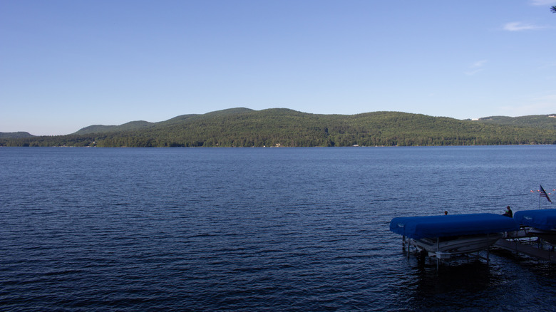 View of Newfound Lake in New Hampshire