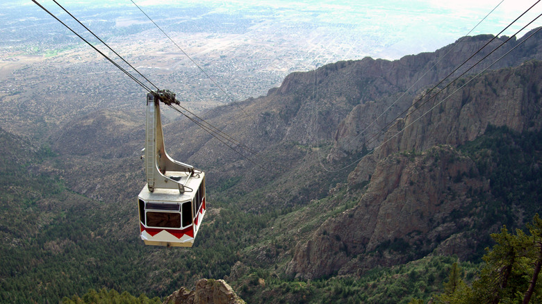 Sandia Peak Tramway above Albuquerque, New Mexico