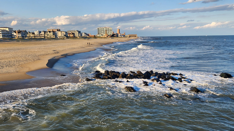 Landscape of a beach in Ocean Grove