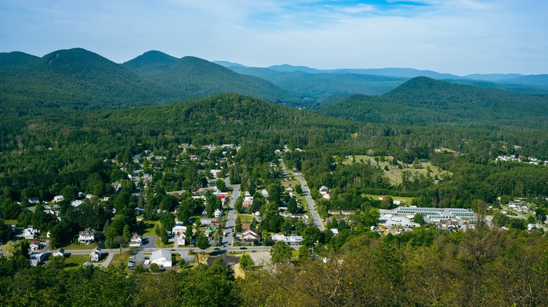 Striking view of Warrensburg, New York