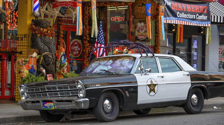 Mayberry squad car in Mount Airy, NC