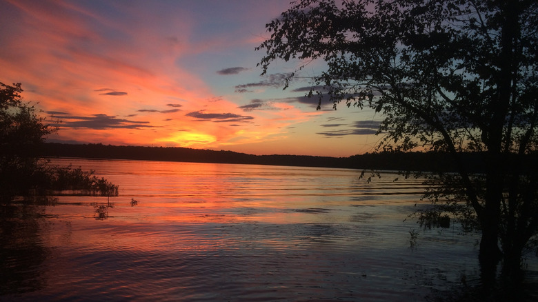 Sunset at Kerr Lake, North Carolina