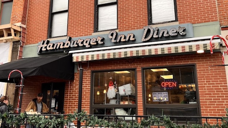 The Hamburger Inn Diner storefront, Delaware, Ohio.