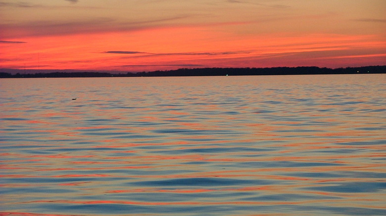 Sunset over Grand Lake St. Marys
