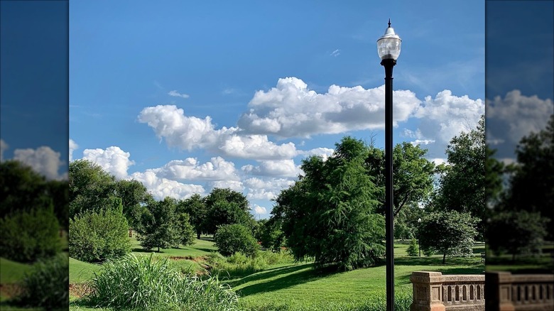 Lampost in Edgemere Park, Oklahoma